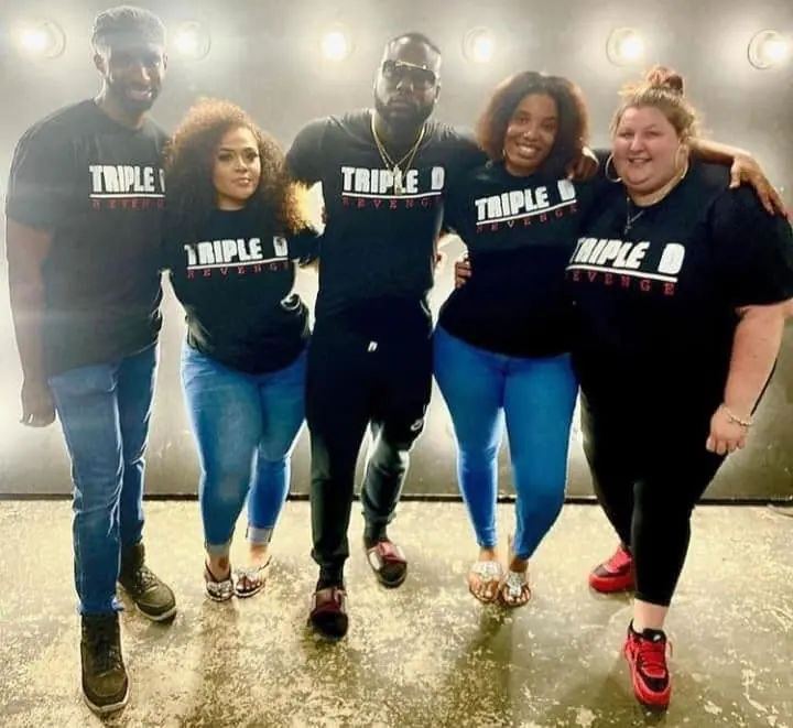 Cast and production team for Triple D Revenge