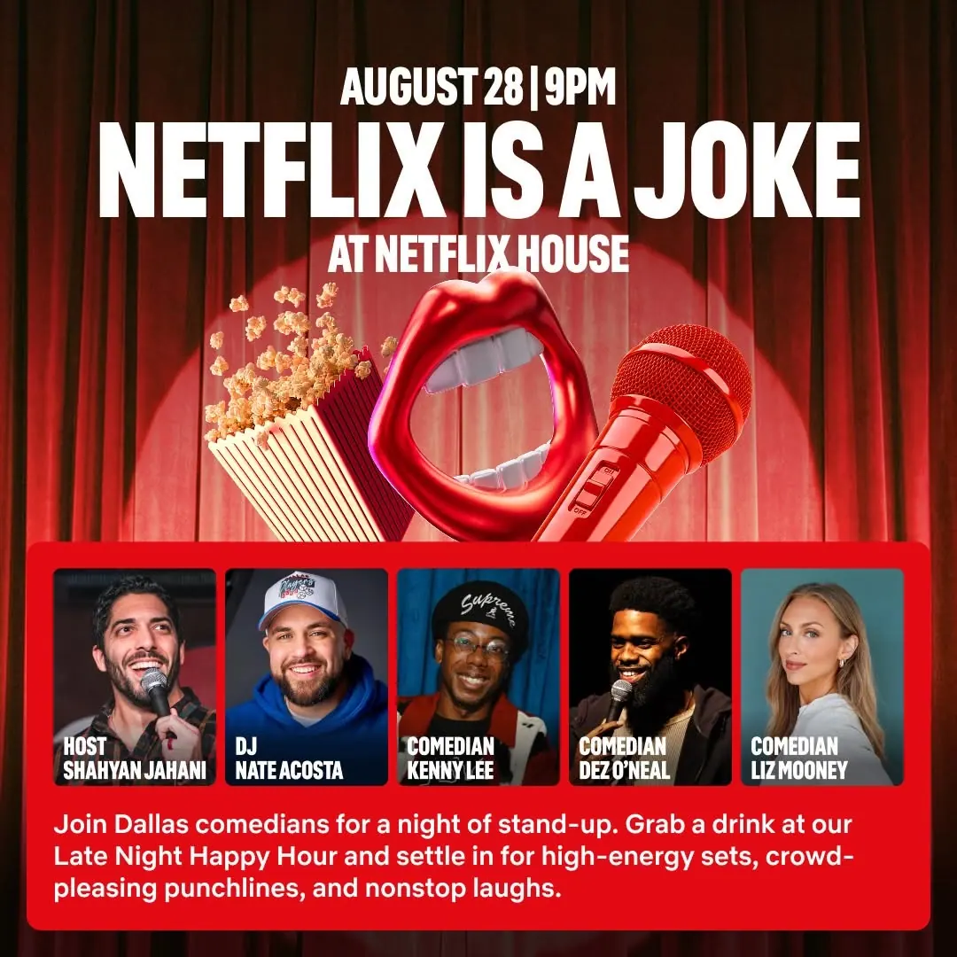 Netflix Is a Joke Dallas event graphic